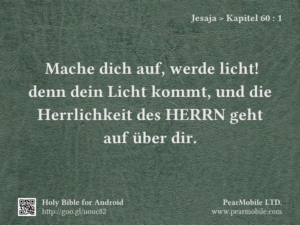 Jesaja, Kapitel 60:1
